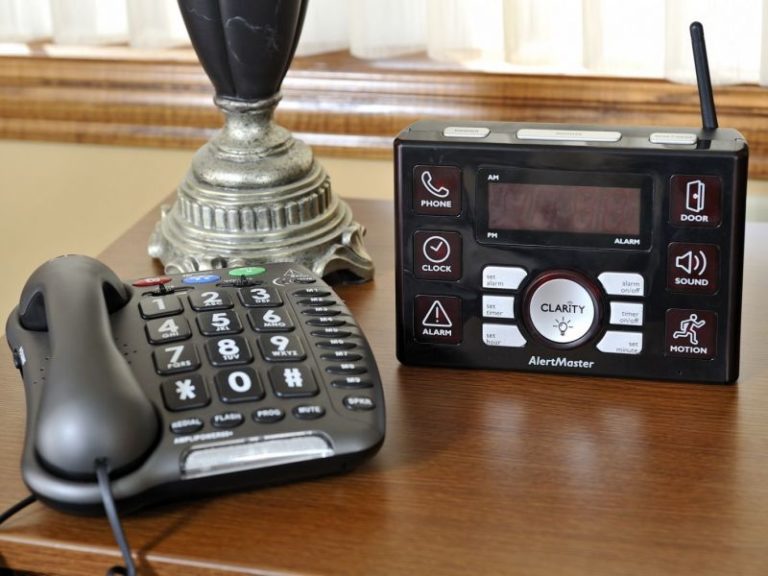 Large button phone and alerting system